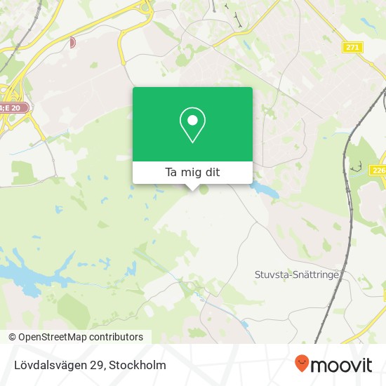 Lövdalsvägen 29 karta