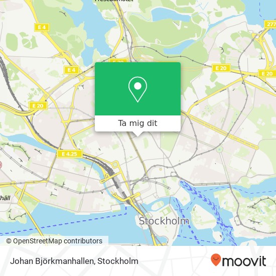 Johan Björkmanhallen karta