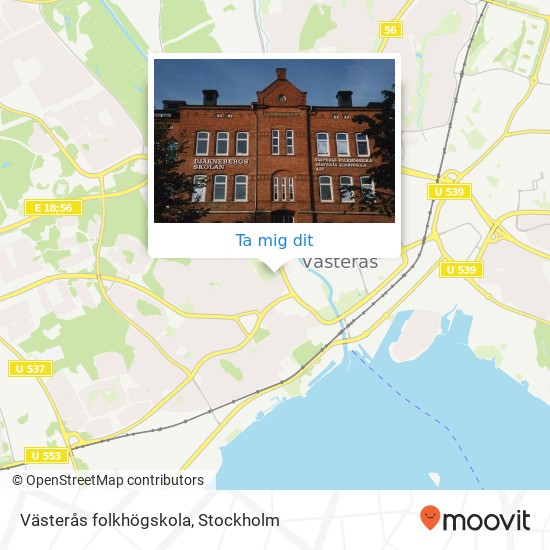 Västerås folkhögskola karta