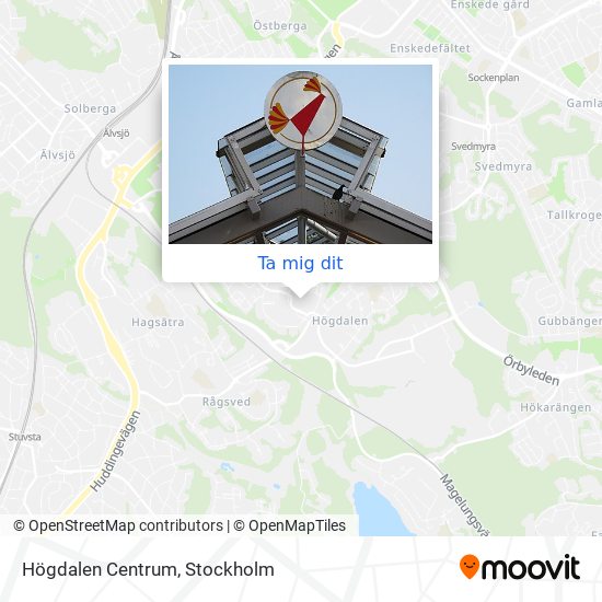 Högdalen Centrum karta