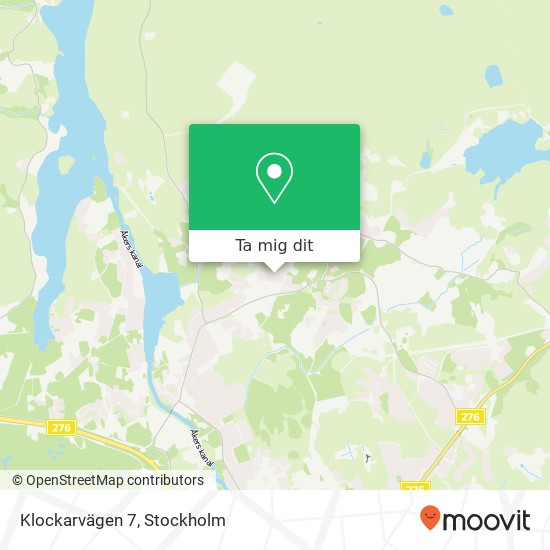 Klockarvägen 7 karta