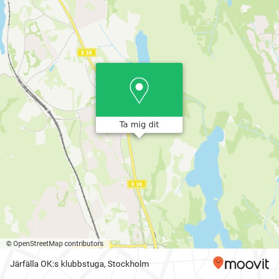 Järfälla OK:s klubbstuga karta