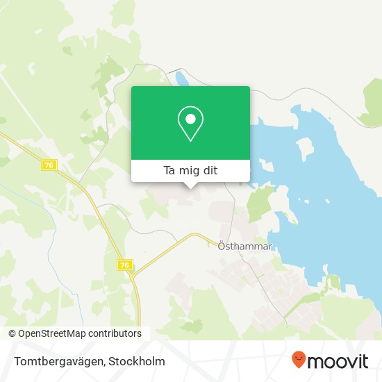 Tomtbergavägen karta