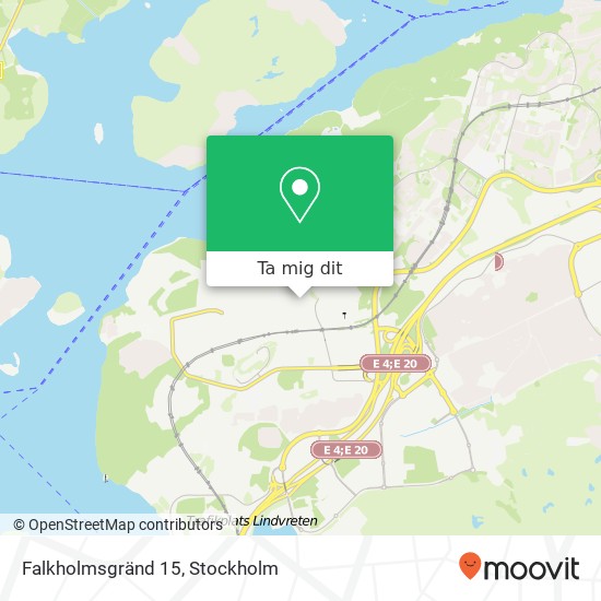Falkholmsgränd 15 karta