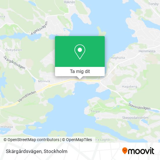 Skärgårdsvägen karta