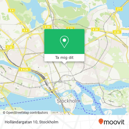 Holländargatan 10 karta
