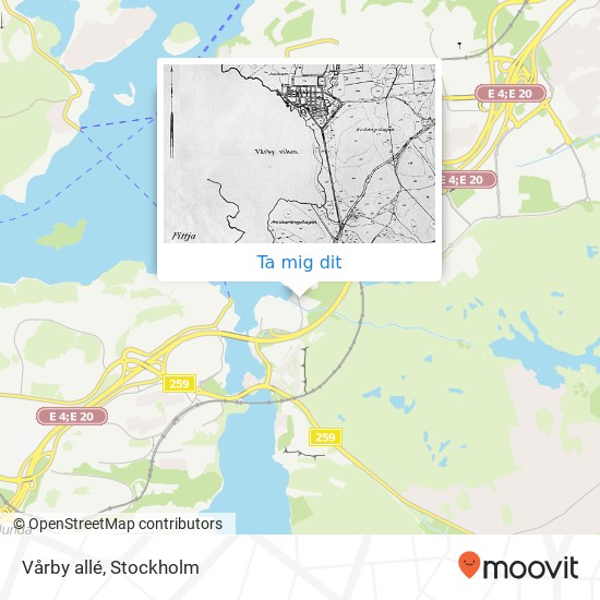 Vårby allé karta