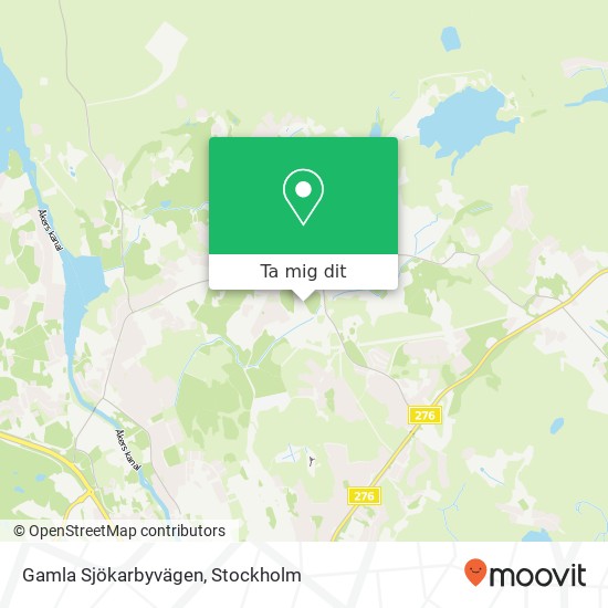 Gamla Sjökarbyvägen karta