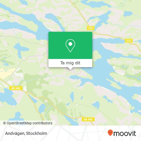 Andvägen karta