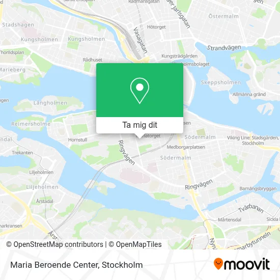 Maria Beroende Center karta