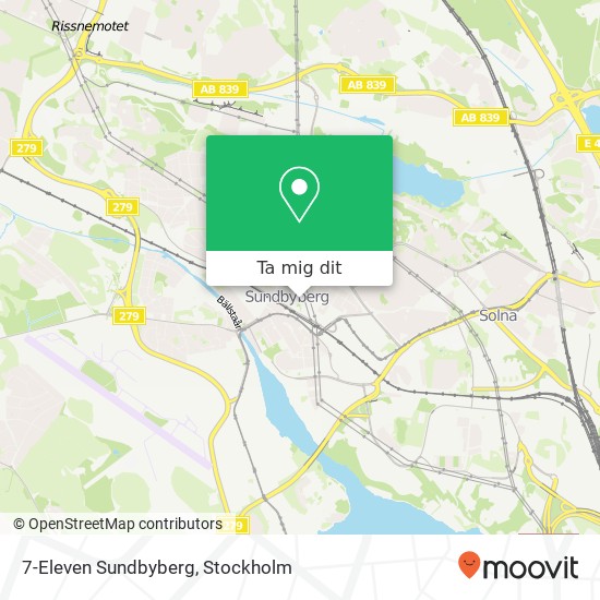 7-Eleven Sundbyberg karta