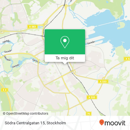 Södra Centralgatan 15 karta