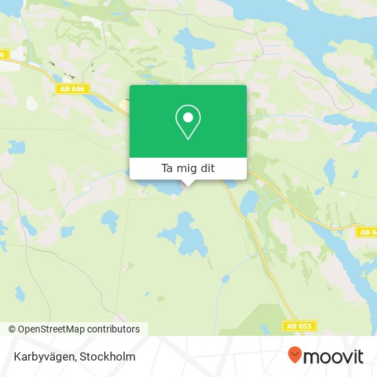 Karbyvägen karta