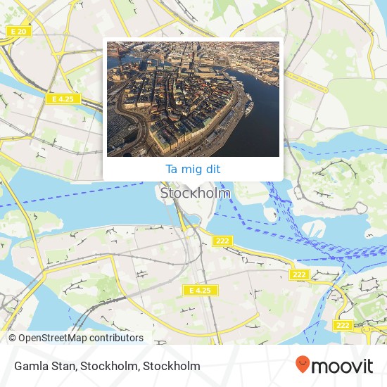 Gamla Stan, Stockholm karta