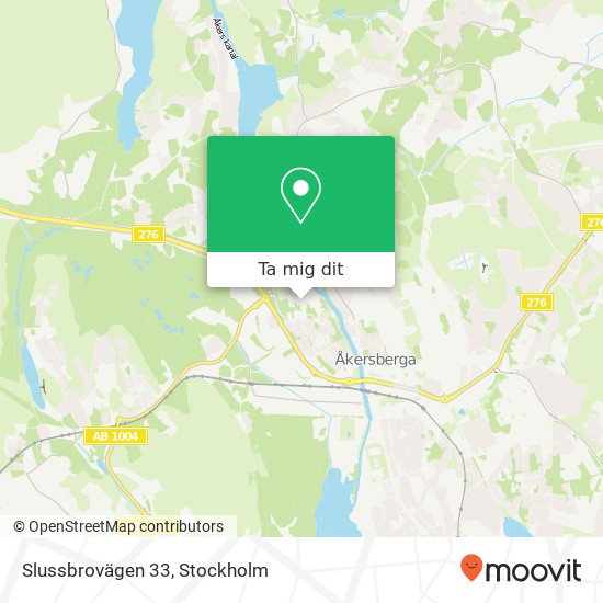 Slussbrovägen 33 karta