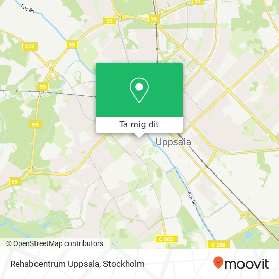 Rehabcentrum Uppsala karta