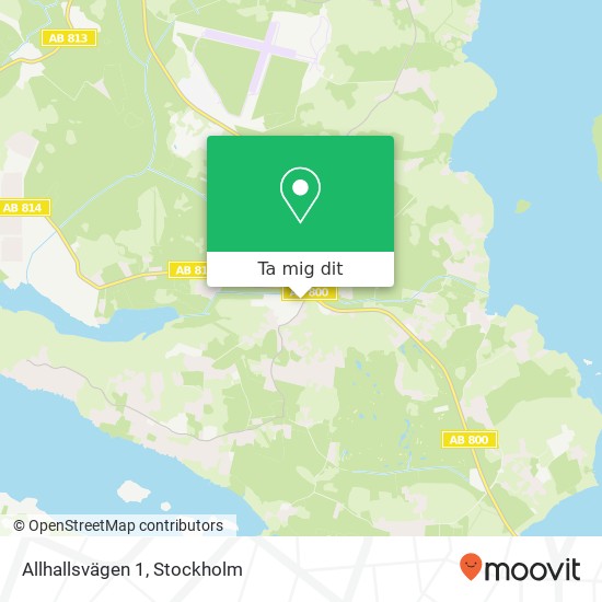 Allhallsvägen 1 karta