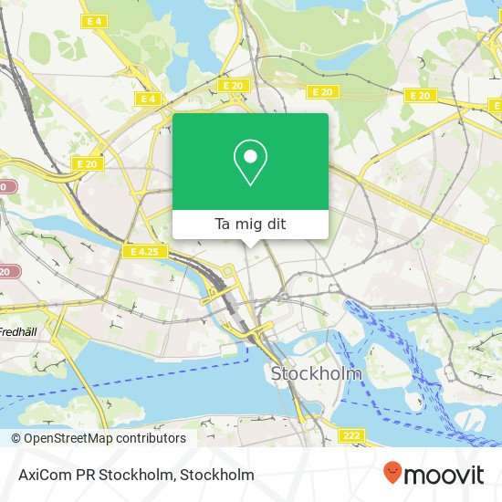 AxiCom PR Stockholm karta