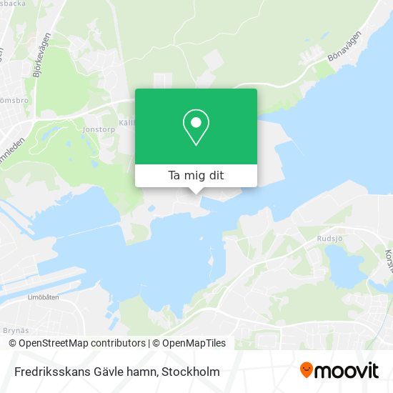 Fredriksskans Gävle hamn karta