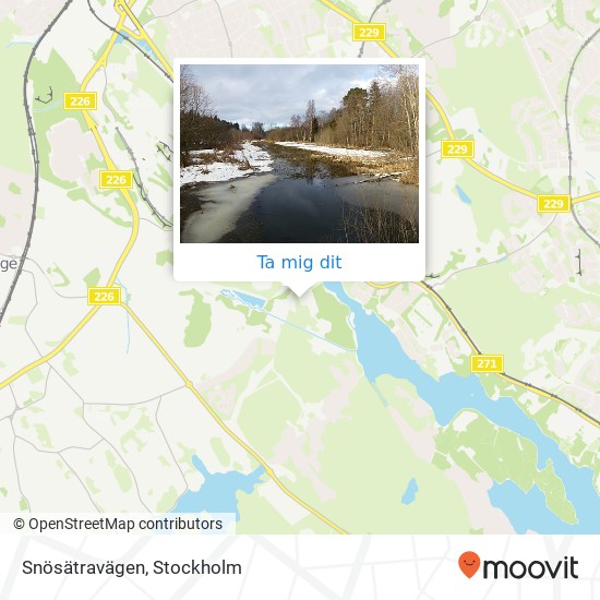 Snösätravägen karta