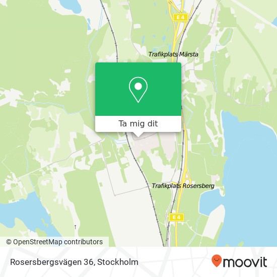 Rosersbergsvägen 36 karta