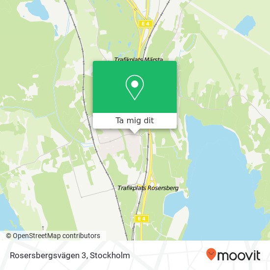 Rosersbergsvägen 3 karta