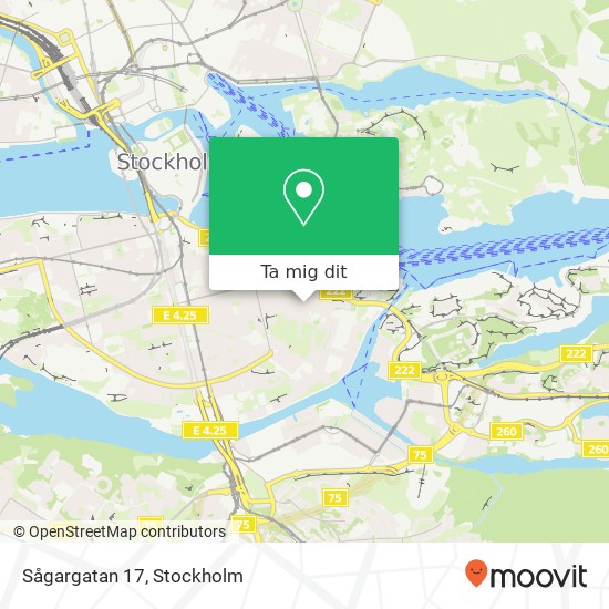 Sågargatan 17 karta