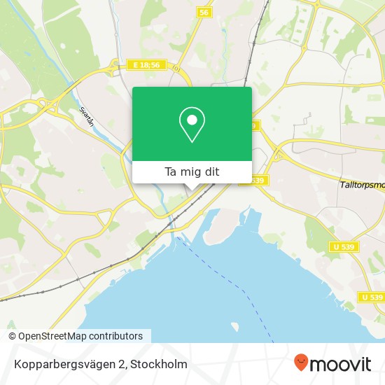 Kopparbergsvägen 2 karta