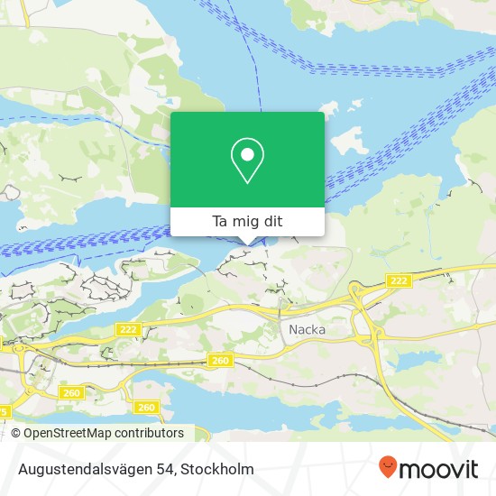 Augustendalsvägen 54 karta