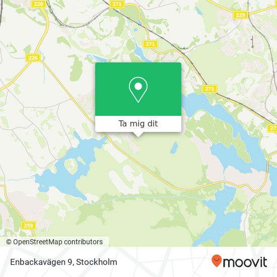 Enbackavägen 9 karta