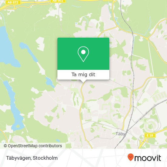 Täbyvägen karta