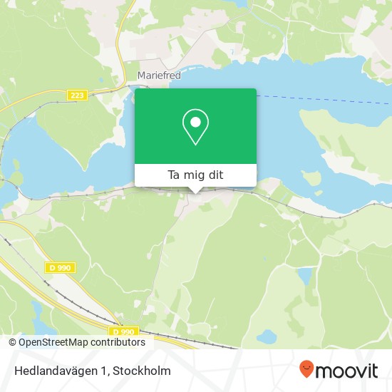 Hedlandavägen 1 karta