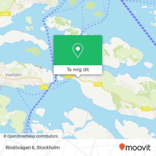 Rindövägen 6 karta