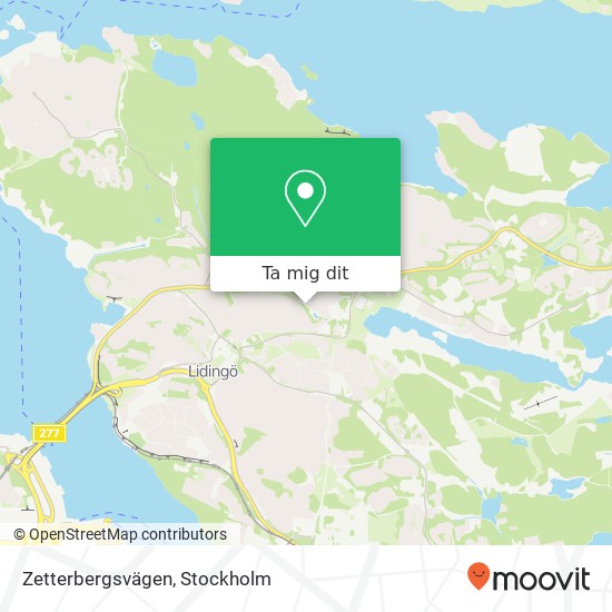 Zetterbergsvägen karta