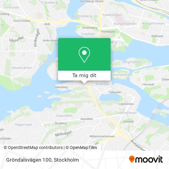 Gröndalsvägen 100 karta