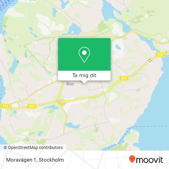 Moravägen 1 karta