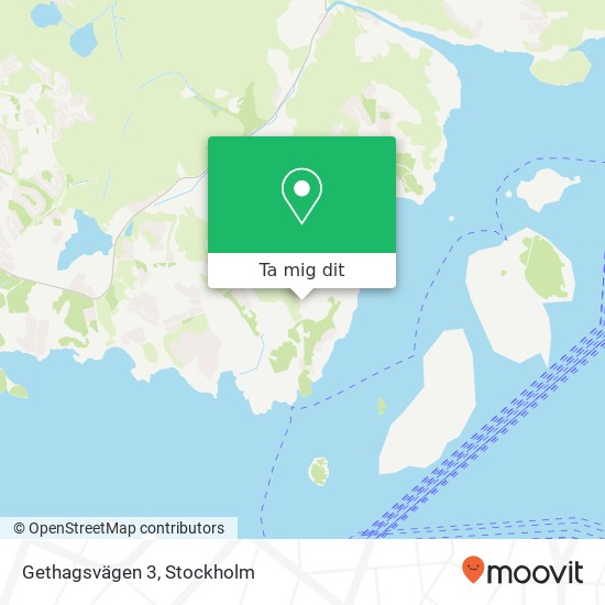 Gethagsvägen 3 karta