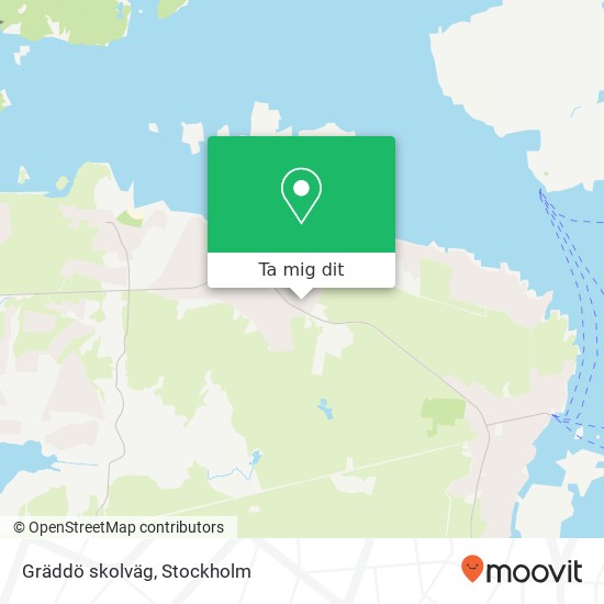 Gräddö skolväg karta