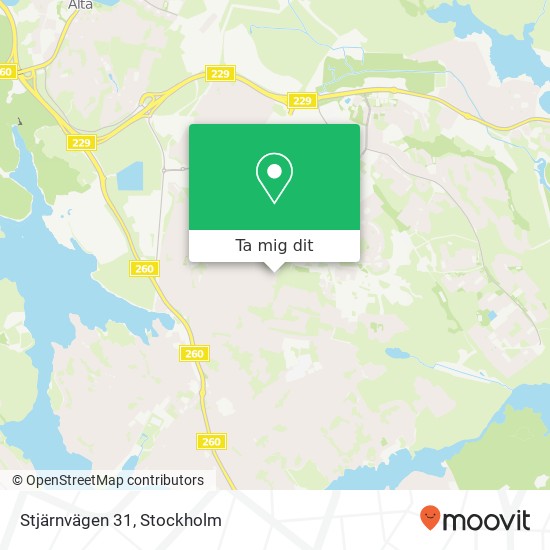 Stjärnvägen 31 karta