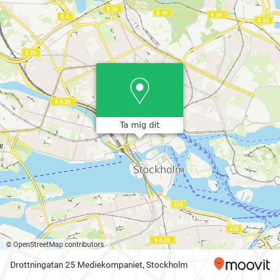Drottningatan 25 Mediekompaniet karta