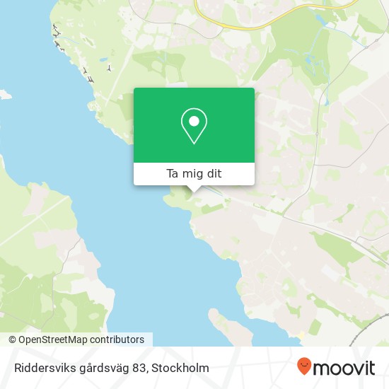 Riddersviks gårdsväg 83 karta