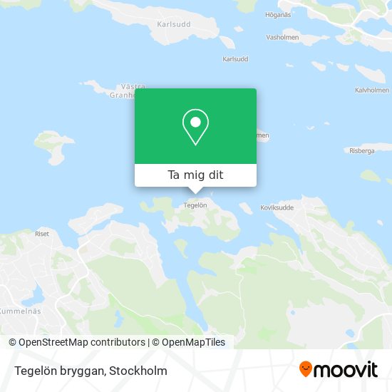 Tegelön bryggan karta