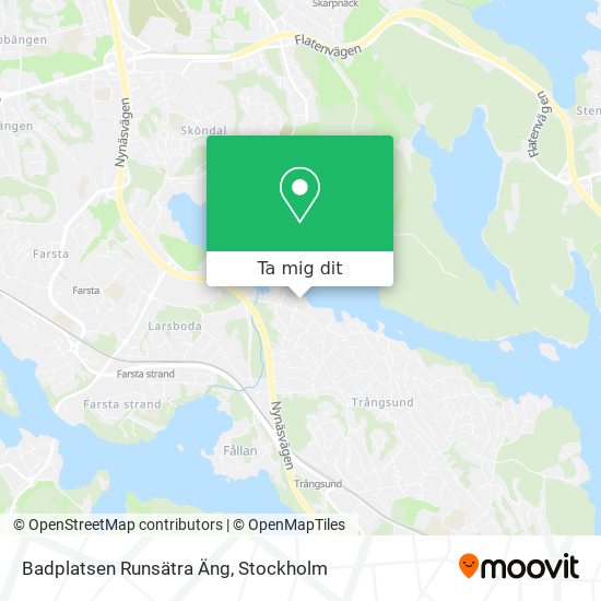 Badplatsen Runsätra Äng karta