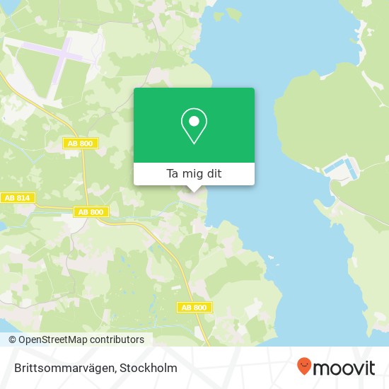 Brittsommarvägen karta