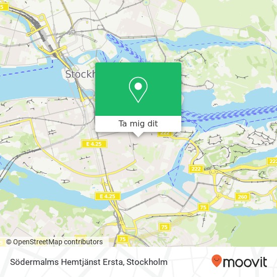 Södermalms Hemtjänst Ersta karta