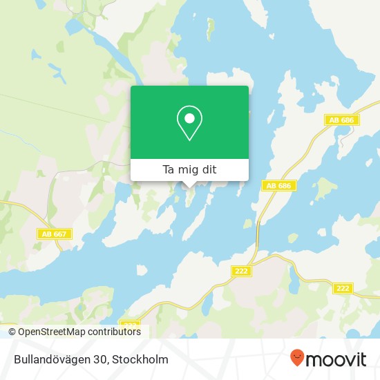 Bullandövägen 30 karta