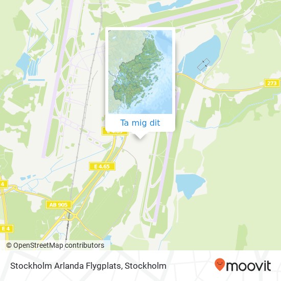 Stockholm Arlanda Flygplats karta