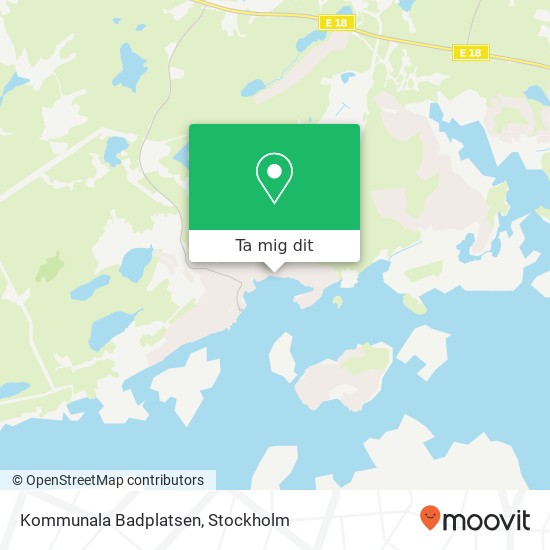 Kommunala Badplatsen karta