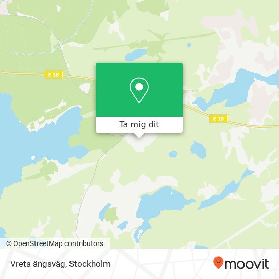 Vreta ängsväg karta