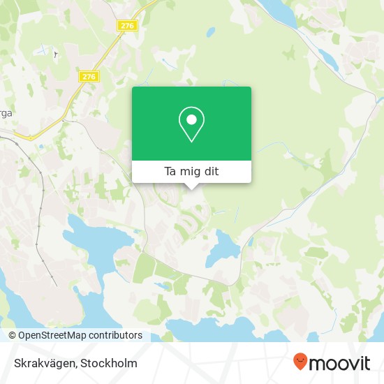 Skrakvägen karta